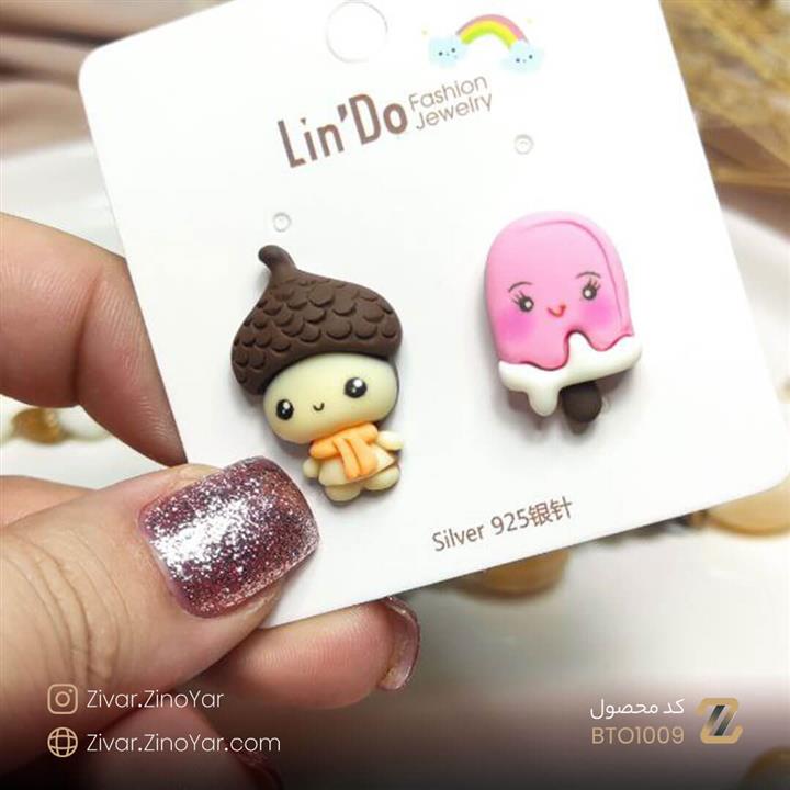 گوشواره فانتزی طرح بلوط – کد BTO1009
